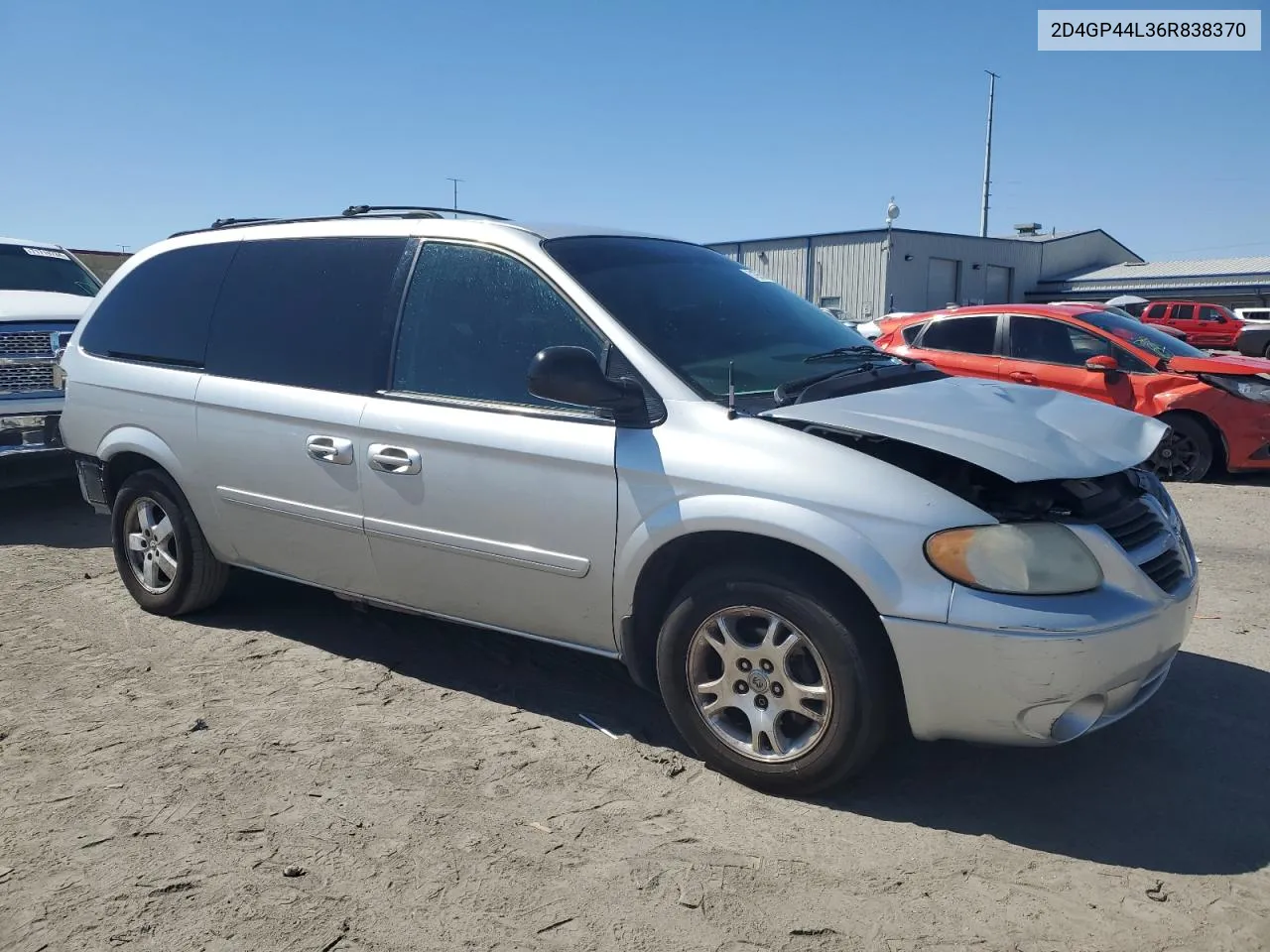 2006 Dodge Grand Caravan Sxt VIN: 2D4GP44L36R838370 Lot: 71975804