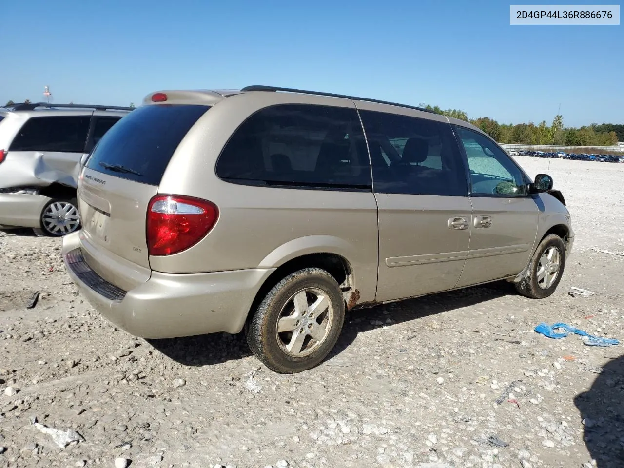 2006 Dodge Grand Caravan Sxt VIN: 2D4GP44L36R886676 Lot: 72948534