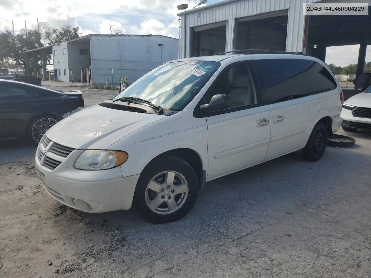 2006 Dodge Grand Caravan Sxt VIN: 2D4GP44L46R904229 Lot: 73663644