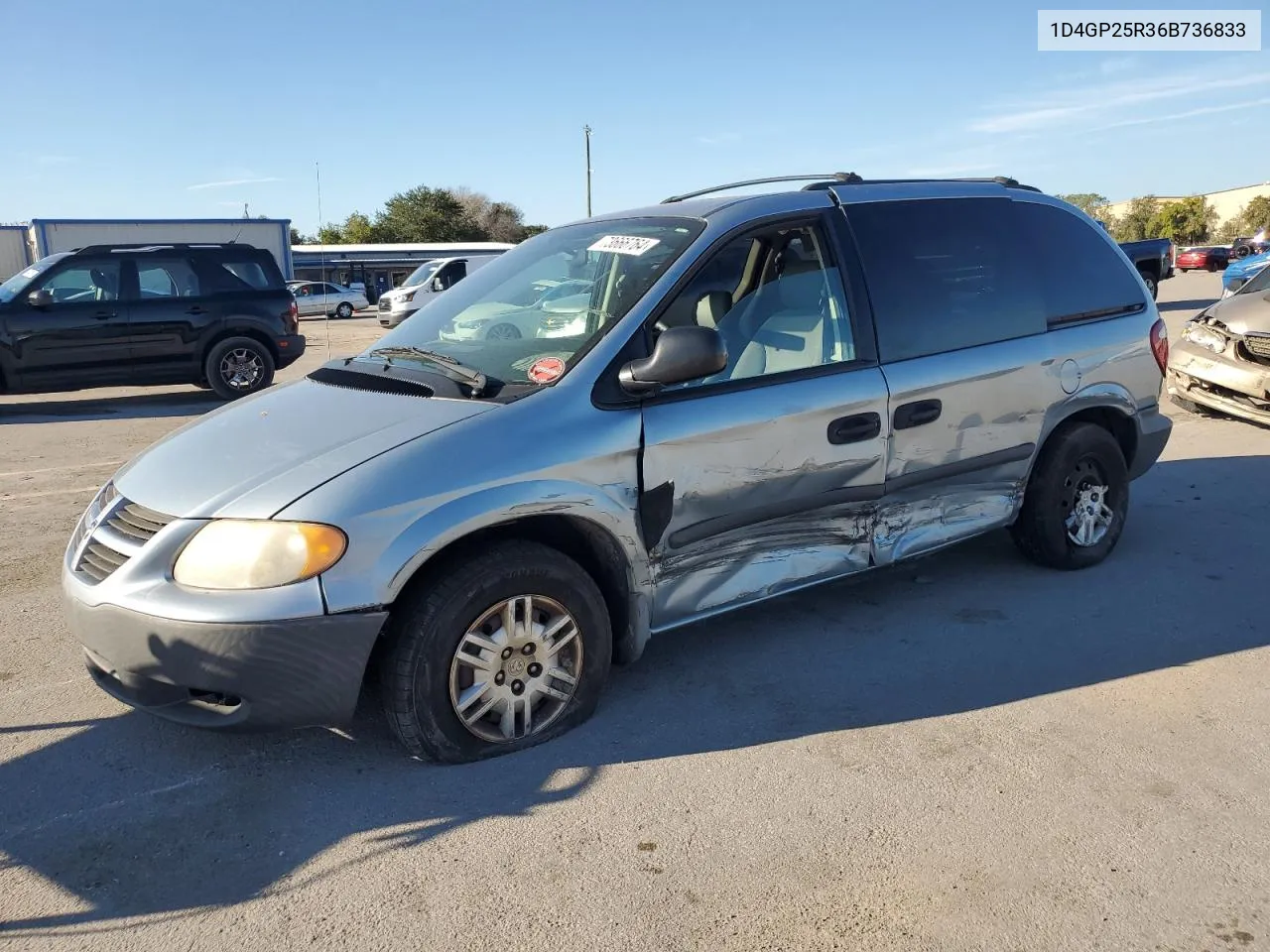 2006 Dodge Caravan Se VIN: 1D4GP25R36B736833 Lot: 73666764