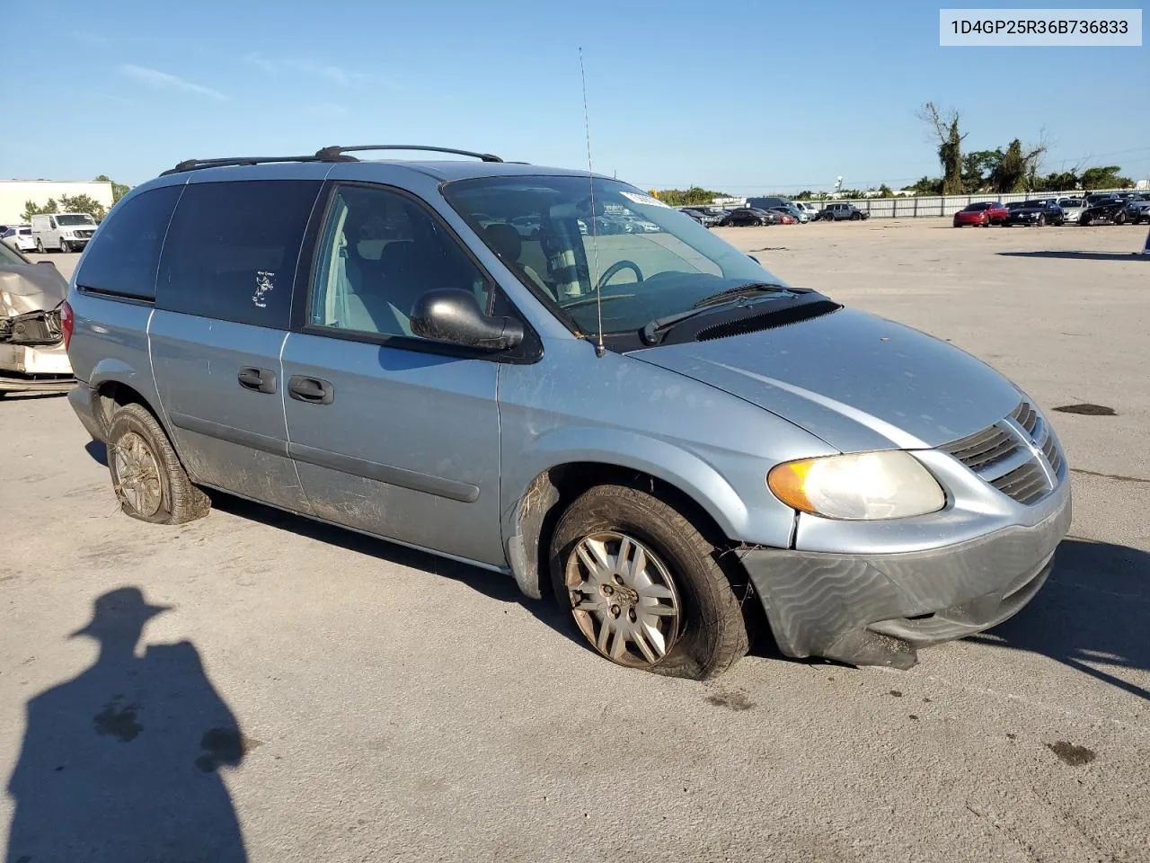 2006 Dodge Caravan Se VIN: 1D4GP25R36B736833 Lot: 73666764