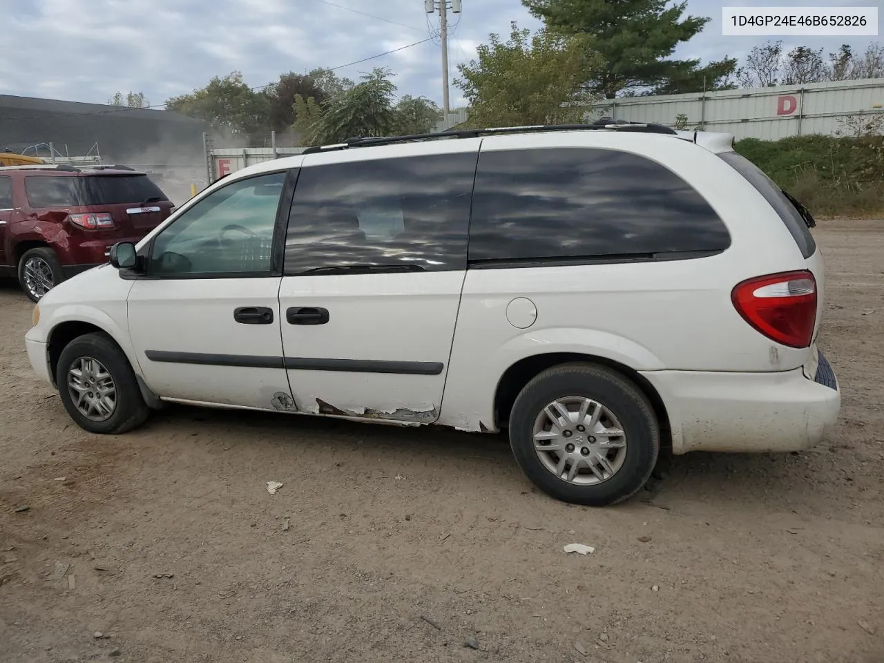 2006 Dodge Grand Caravan Se VIN: 1D4GP24E46B652826 Lot: 74335044