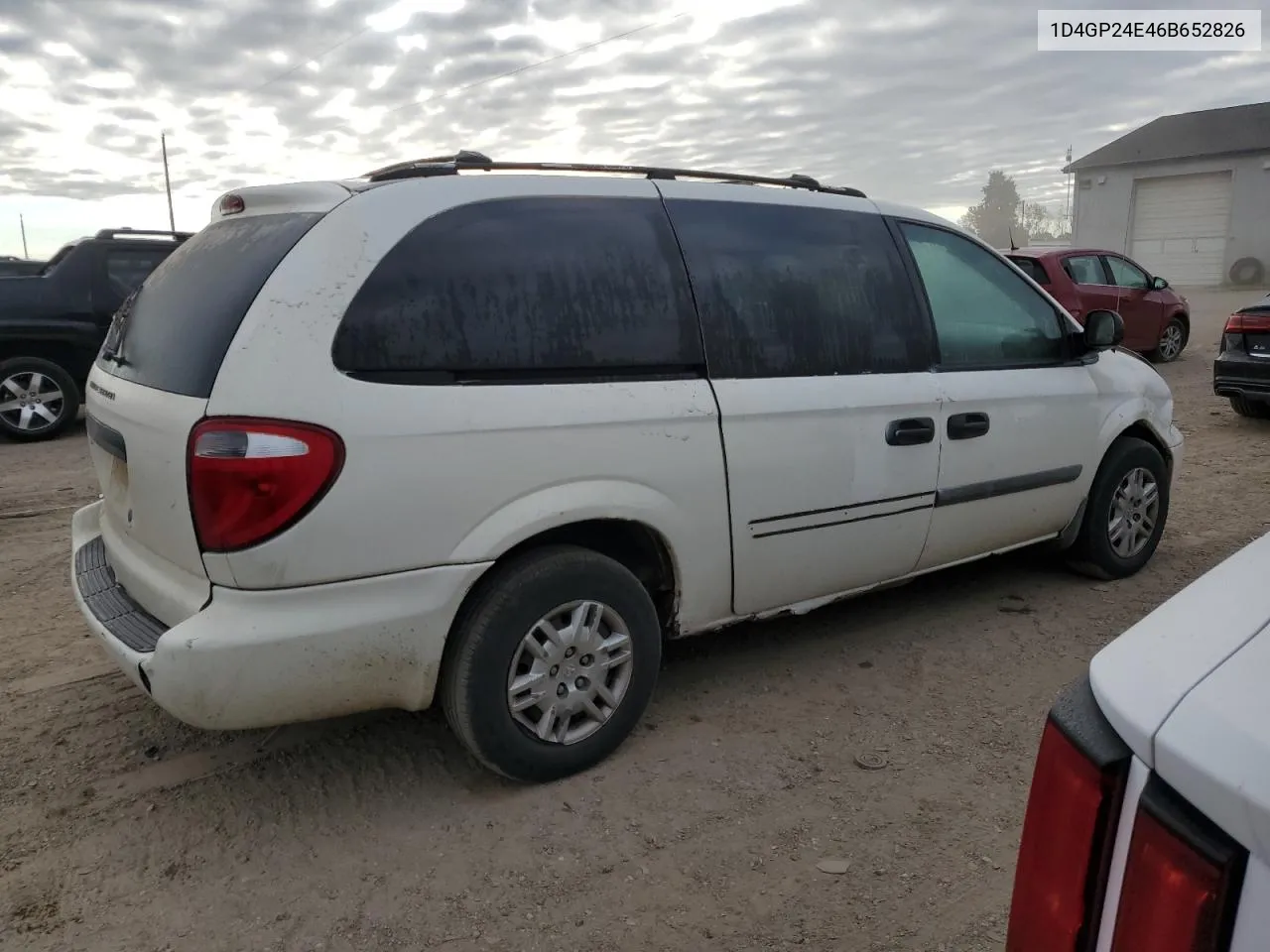 2006 Dodge Grand Caravan Se VIN: 1D4GP24E46B652826 Lot: 74335044