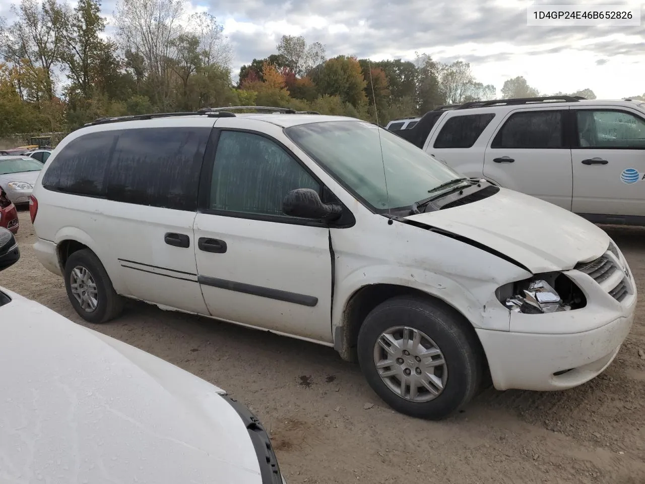 2006 Dodge Grand Caravan Se VIN: 1D4GP24E46B652826 Lot: 74335044