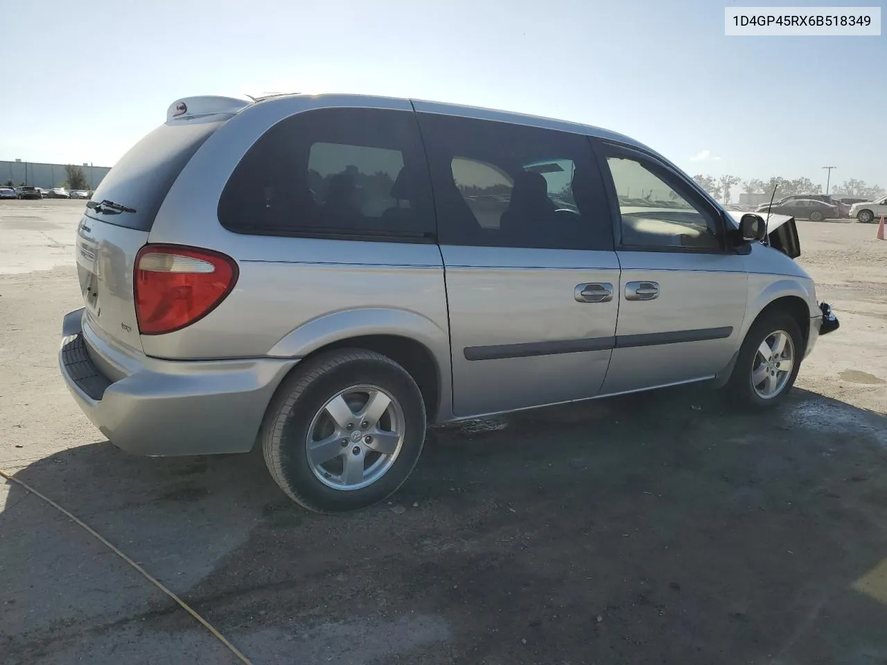 2006 Dodge Caravan Sxt VIN: 1D4GP45RX6B518349 Lot: 74997484