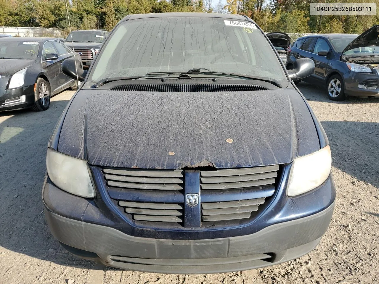 1D4GP25B26B503111 2006 Dodge Caravan Se