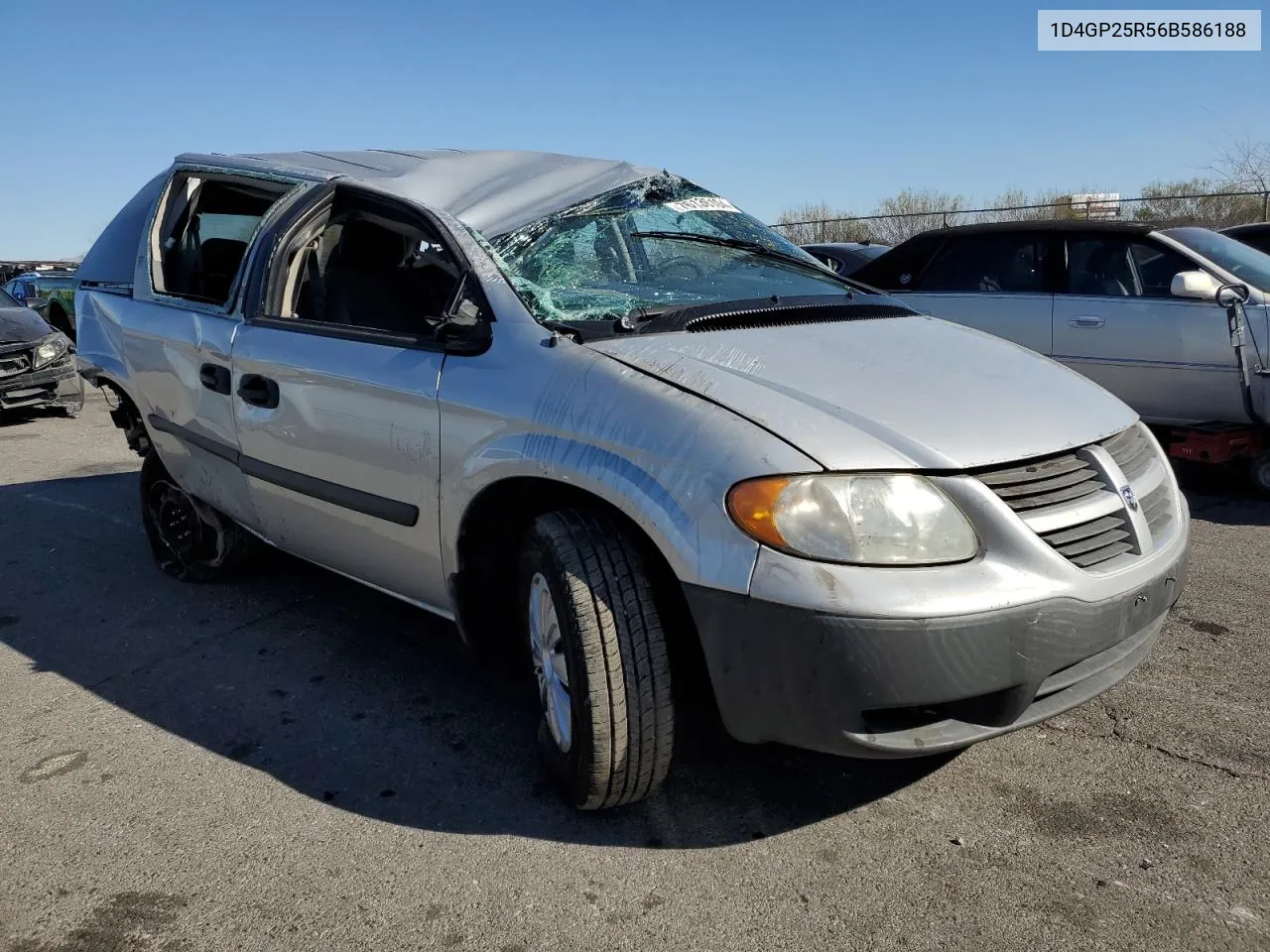 2006 Dodge Caravan Se VIN: 1D4GP25R56B586188 Lot: 76136104