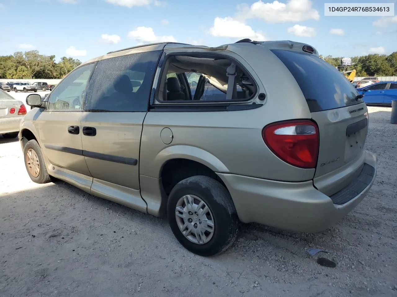 2006 Dodge Grand Caravan Se VIN: 1D4GP24R76B534613 Lot: 76310084