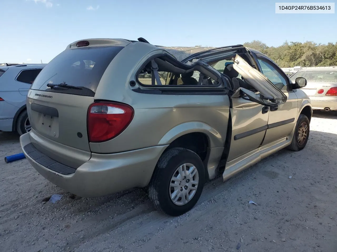 2006 Dodge Grand Caravan Se VIN: 1D4GP24R76B534613 Lot: 76310084