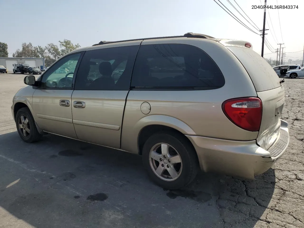 2006 Dodge Grand Caravan Sxt VIN: 2D4GP44L36R843374 Lot: 76398974