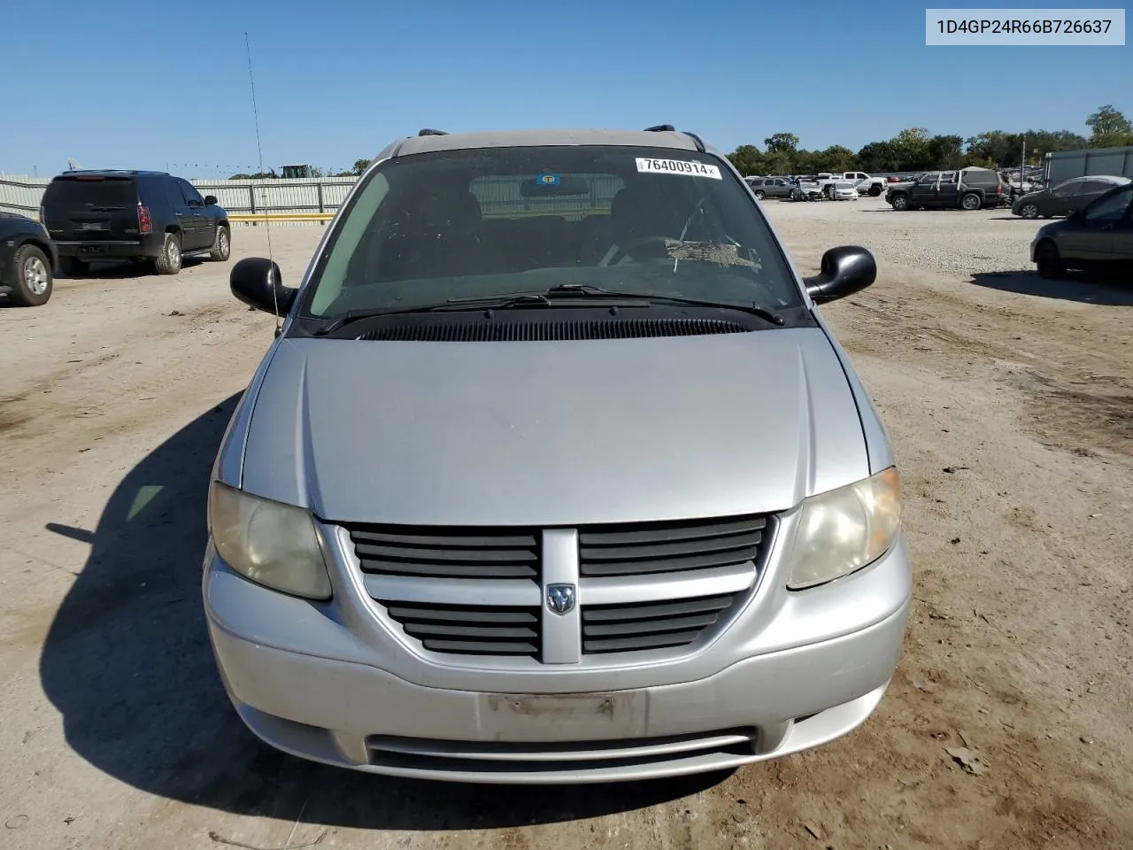 2006 Dodge Grand Caravan Se VIN: 1D4GP24R66B726637 Lot: 76400914