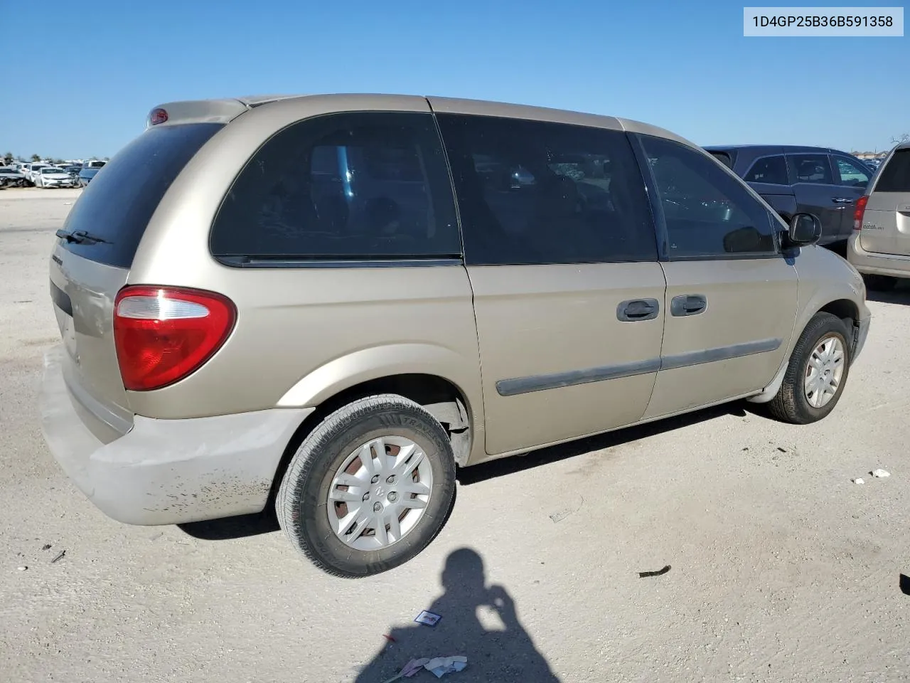 2006 Dodge Caravan Se VIN: 1D4GP25B36B591358 Lot: 76586313