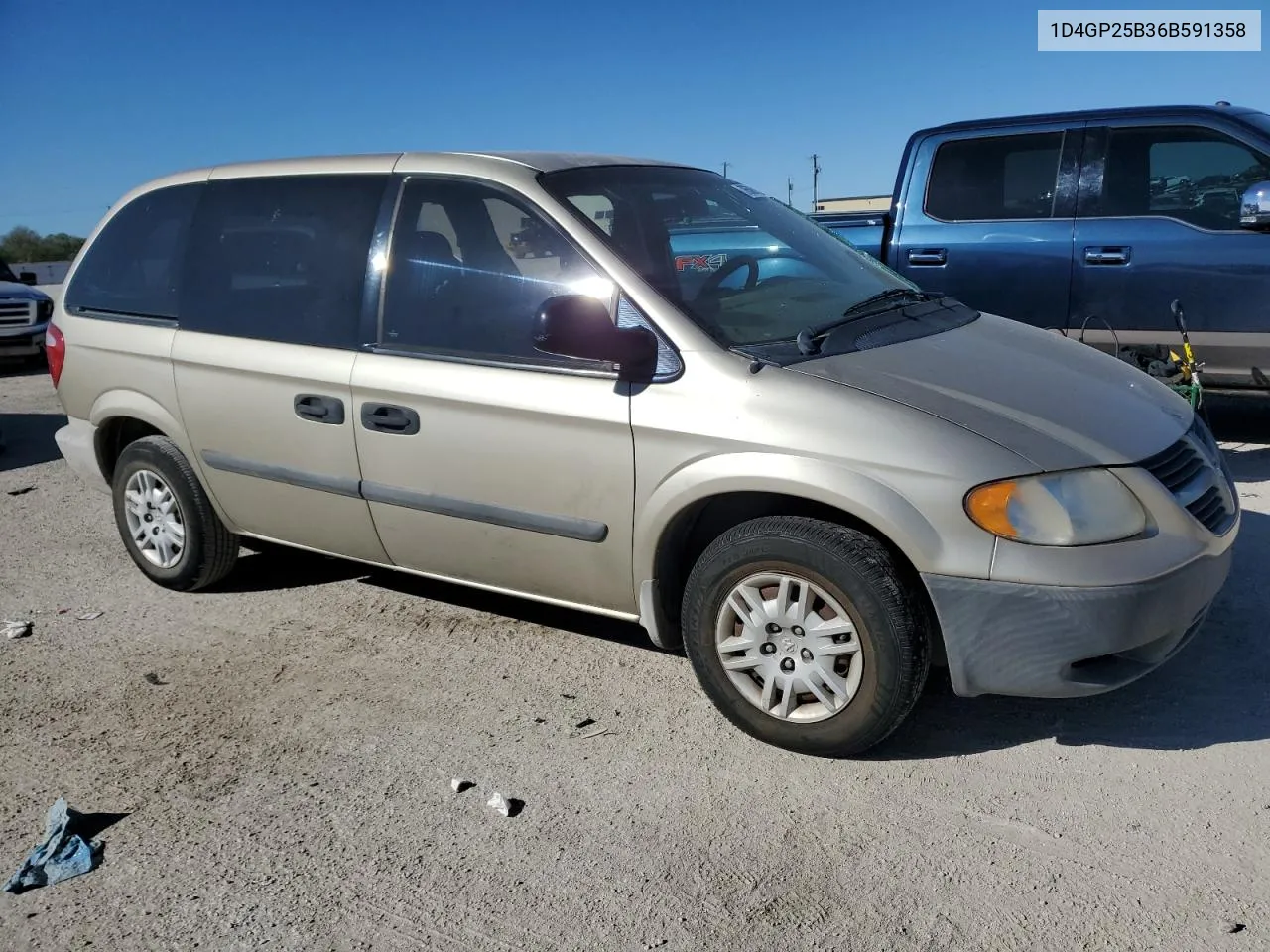 2006 Dodge Caravan Se VIN: 1D4GP25B36B591358 Lot: 76586313