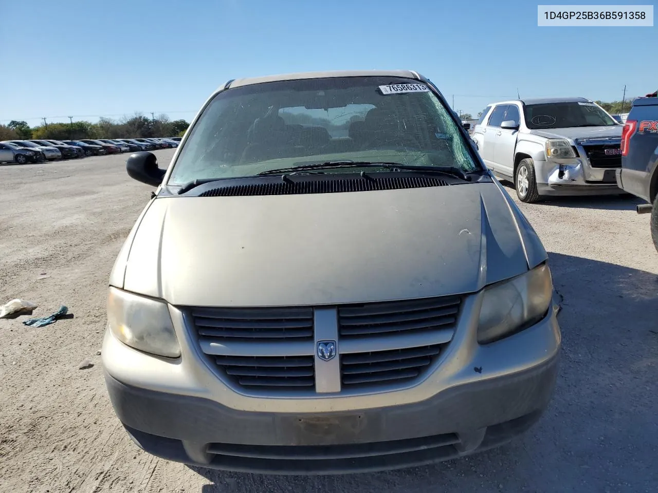 2006 Dodge Caravan Se VIN: 1D4GP25B36B591358 Lot: 76586313