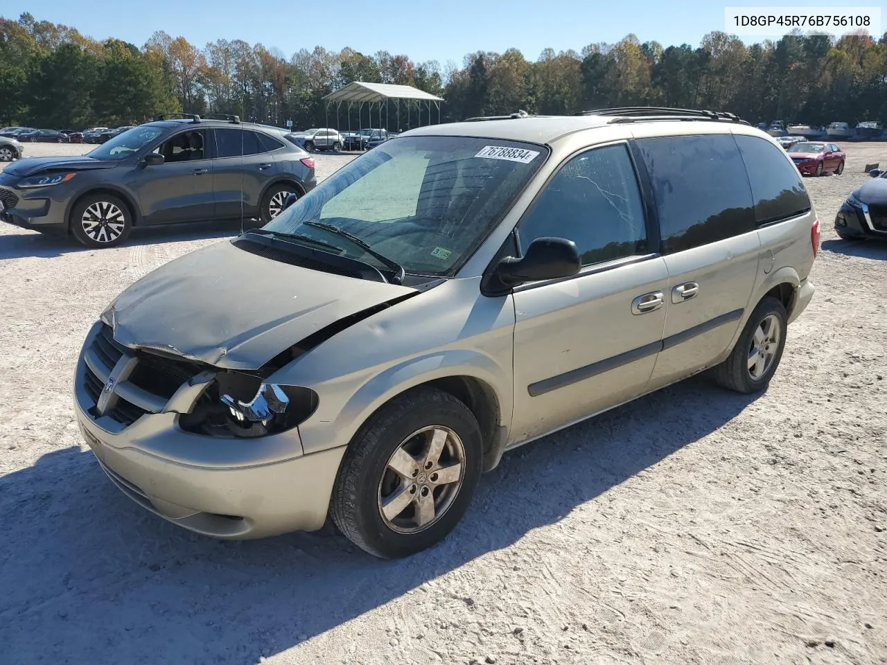 2006 Dodge Caravan Sxt VIN: 1D8GP45R76B756108 Lot: 76788834