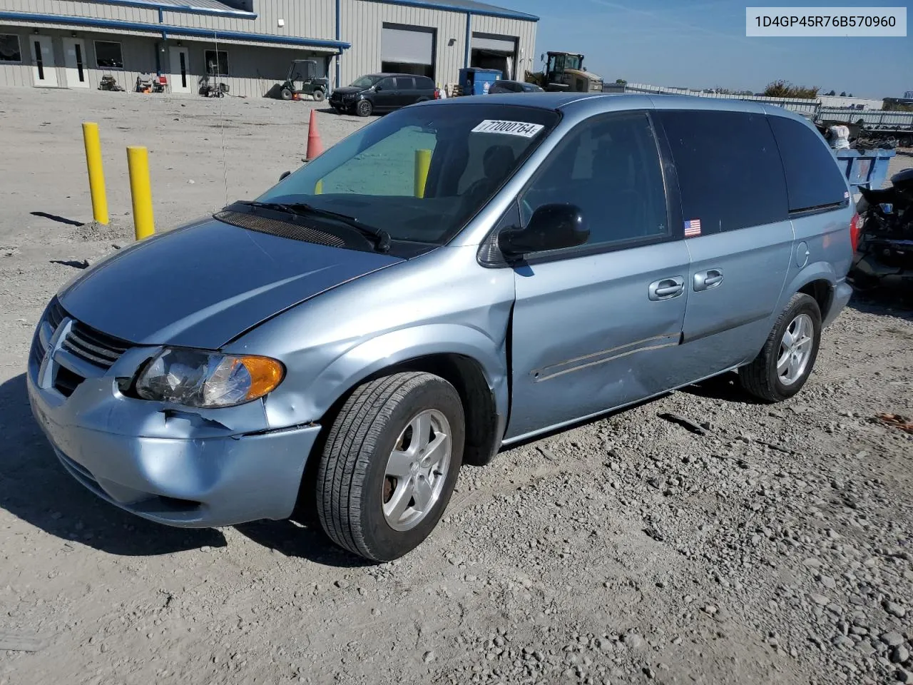 2006 Dodge Caravan Sxt VIN: 1D4GP45R76B570960 Lot: 77000764