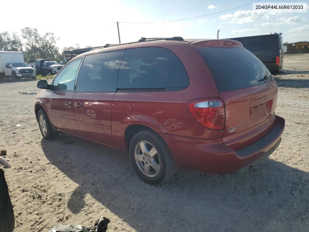 2D4GP44L66R612033 2006 Dodge Grand Caravan Sxt