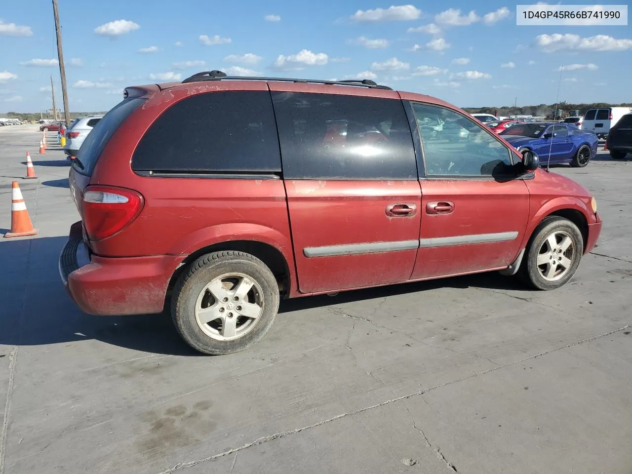 2006 Dodge Caravan Sxt VIN: 1D4GP45R66B741990 Lot: 77535474