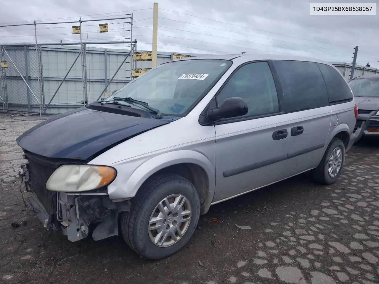 2006 Dodge Caravan Se VIN: 1D4GP25BX6B538057 Lot: 78878434