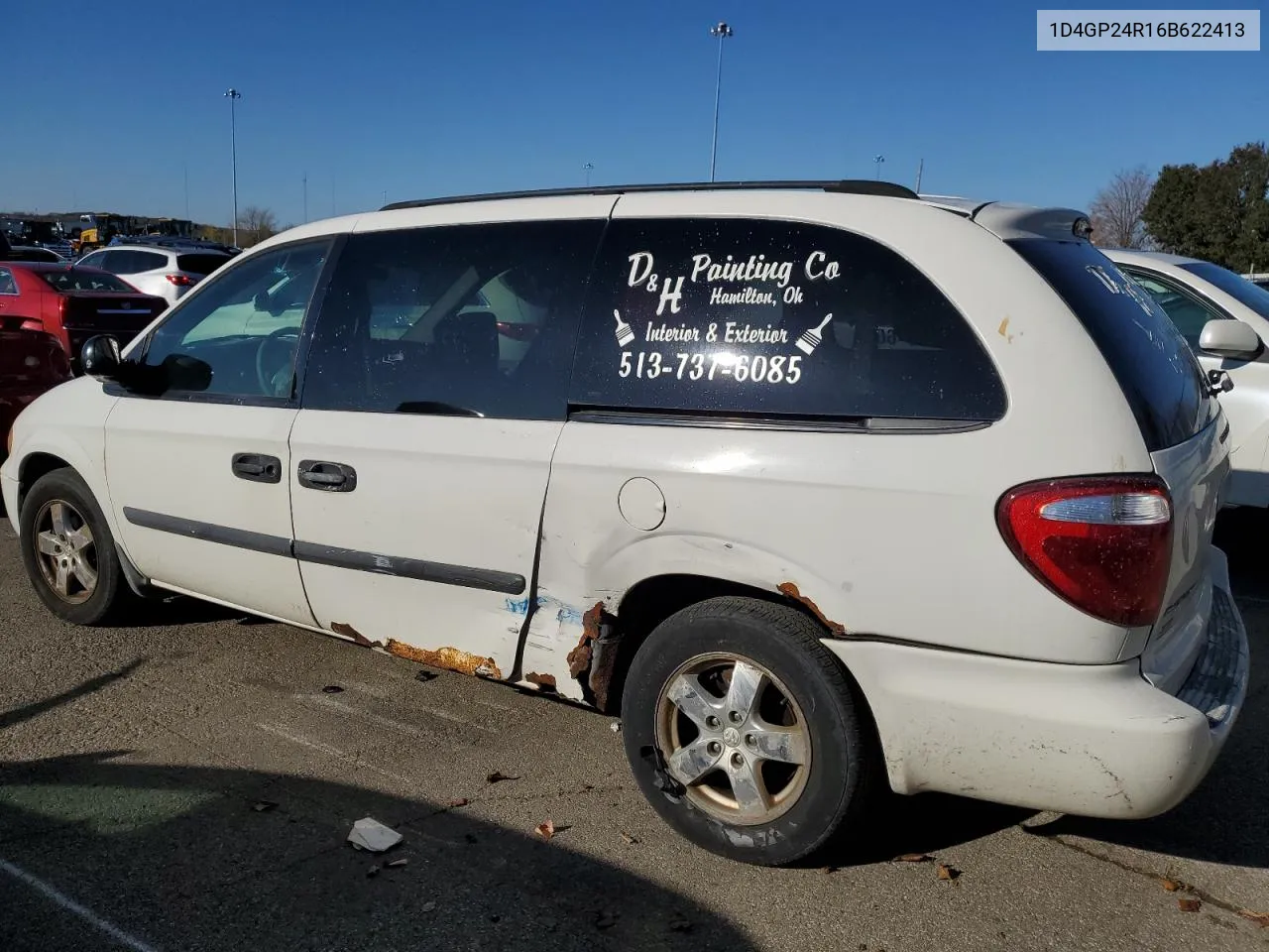 2006 Dodge Grand Caravan Se VIN: 1D4GP24R16B622413 Lot: 79067684