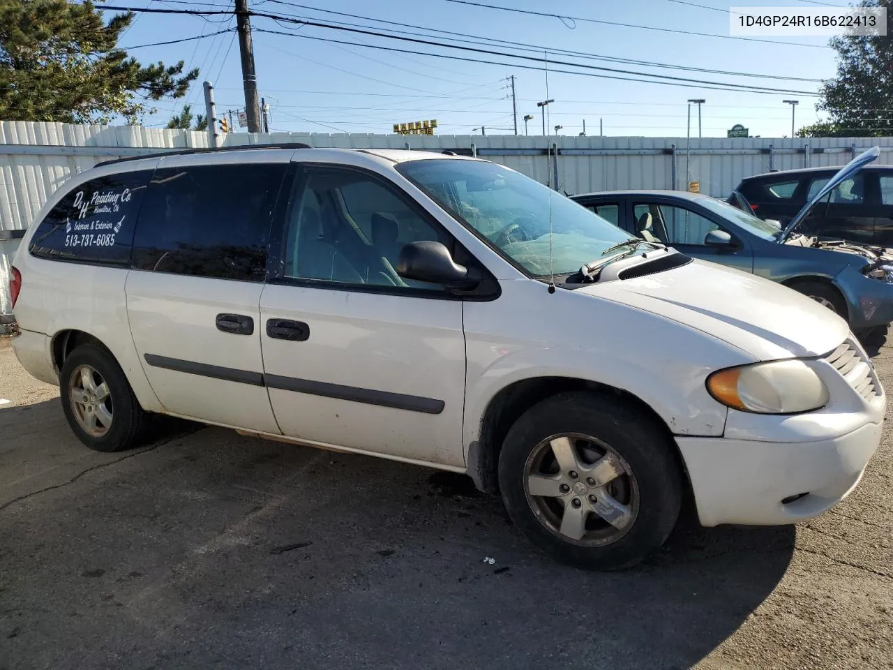 2006 Dodge Grand Caravan Se VIN: 1D4GP24R16B622413 Lot: 79067684