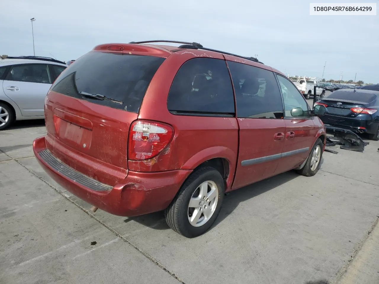 2006 Dodge Caravan Sxt VIN: 1D8GP45R76B664299 Lot: 79253604