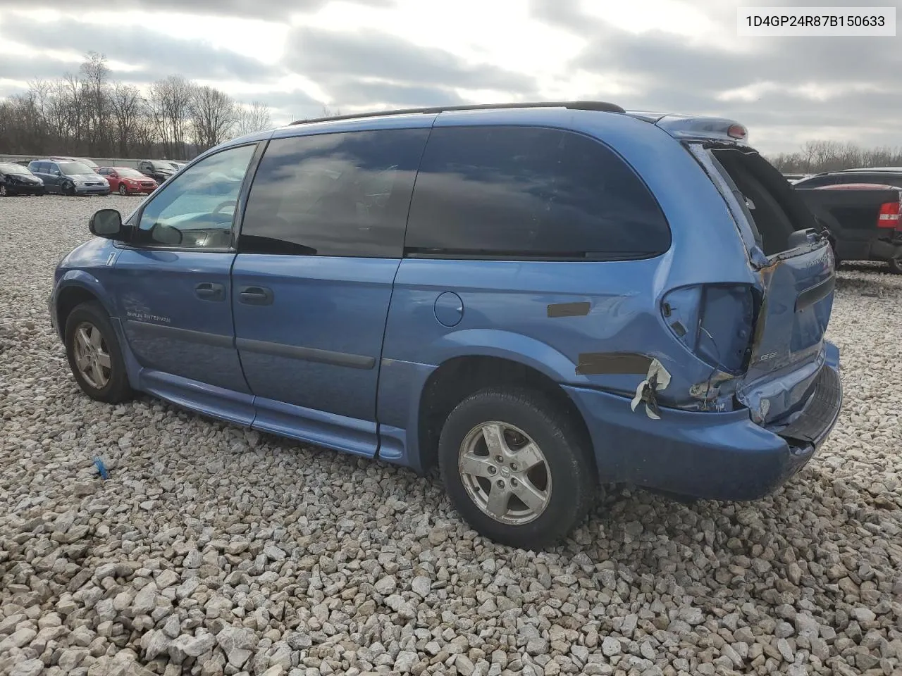 2007 Dodge Grand Caravan Se VIN: 1D4GP24R87B150633 Lot: 37475464