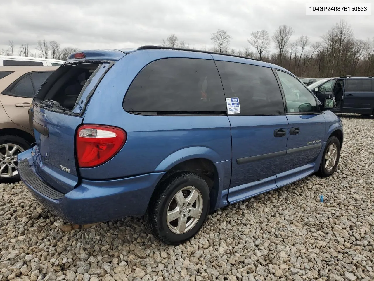 2007 Dodge Grand Caravan Se VIN: 1D4GP24R87B150633 Lot: 37475464