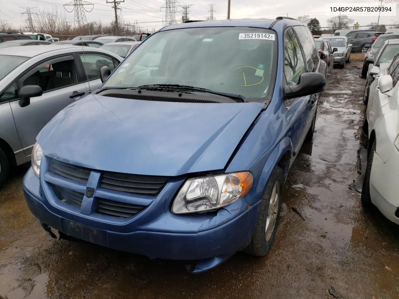 2007 Dodge Grand Caravan Se VIN: 1D4GP24R57B209394 Lot: 49152434