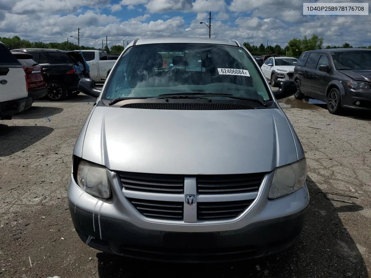 2007 Dodge Caravan Se VIN: 1D4GP25B97B176708 Lot: 62406084