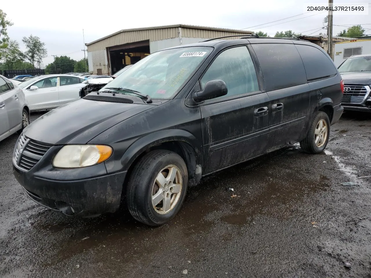 2007 Dodge Grand Caravan Sxt VIN: 2D4GP44L37R215493 Lot: 65660174