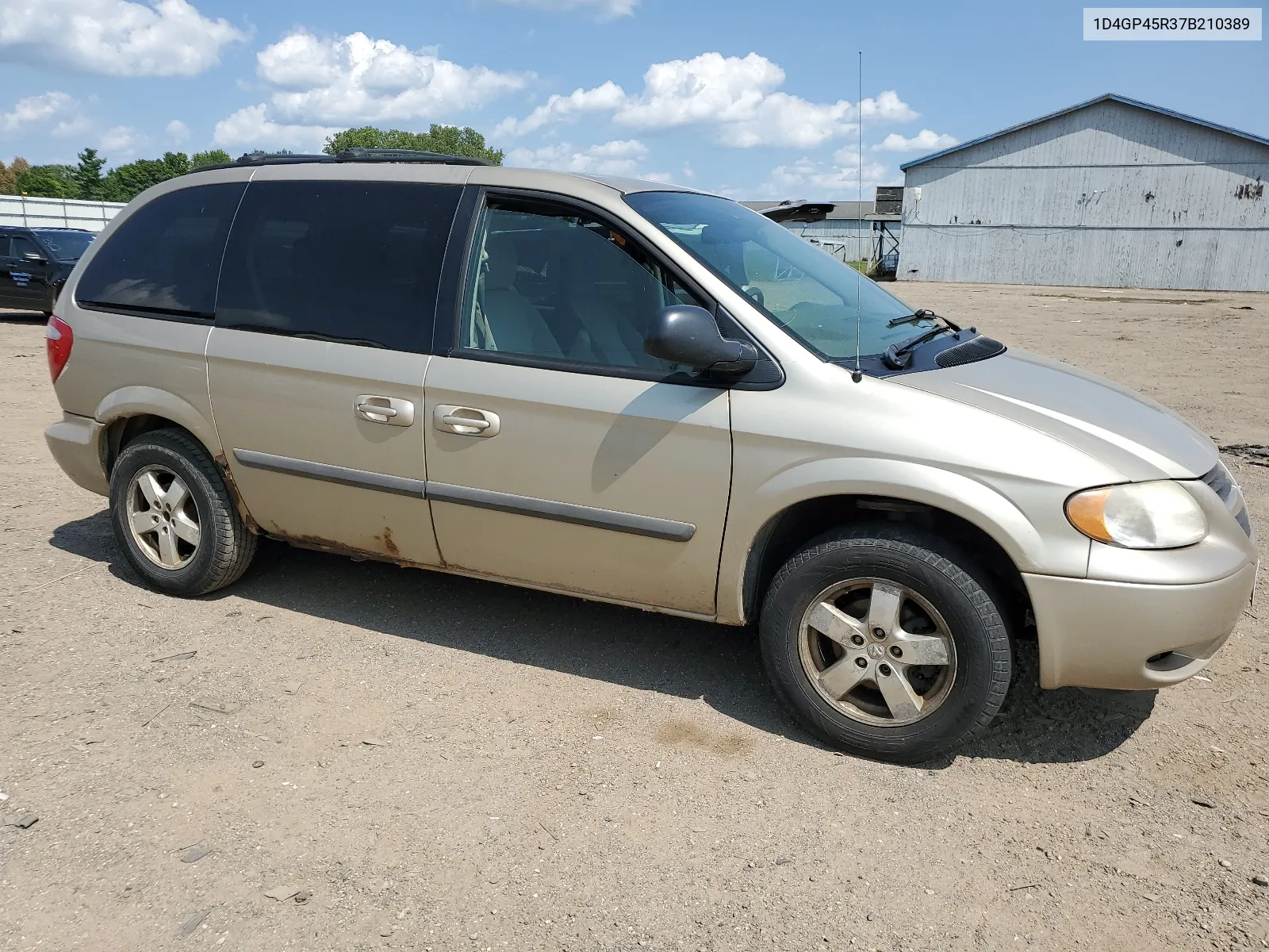 2007 Dodge Caravan Sxt VIN: 1D4GP45R37B210389 Lot: 66253134