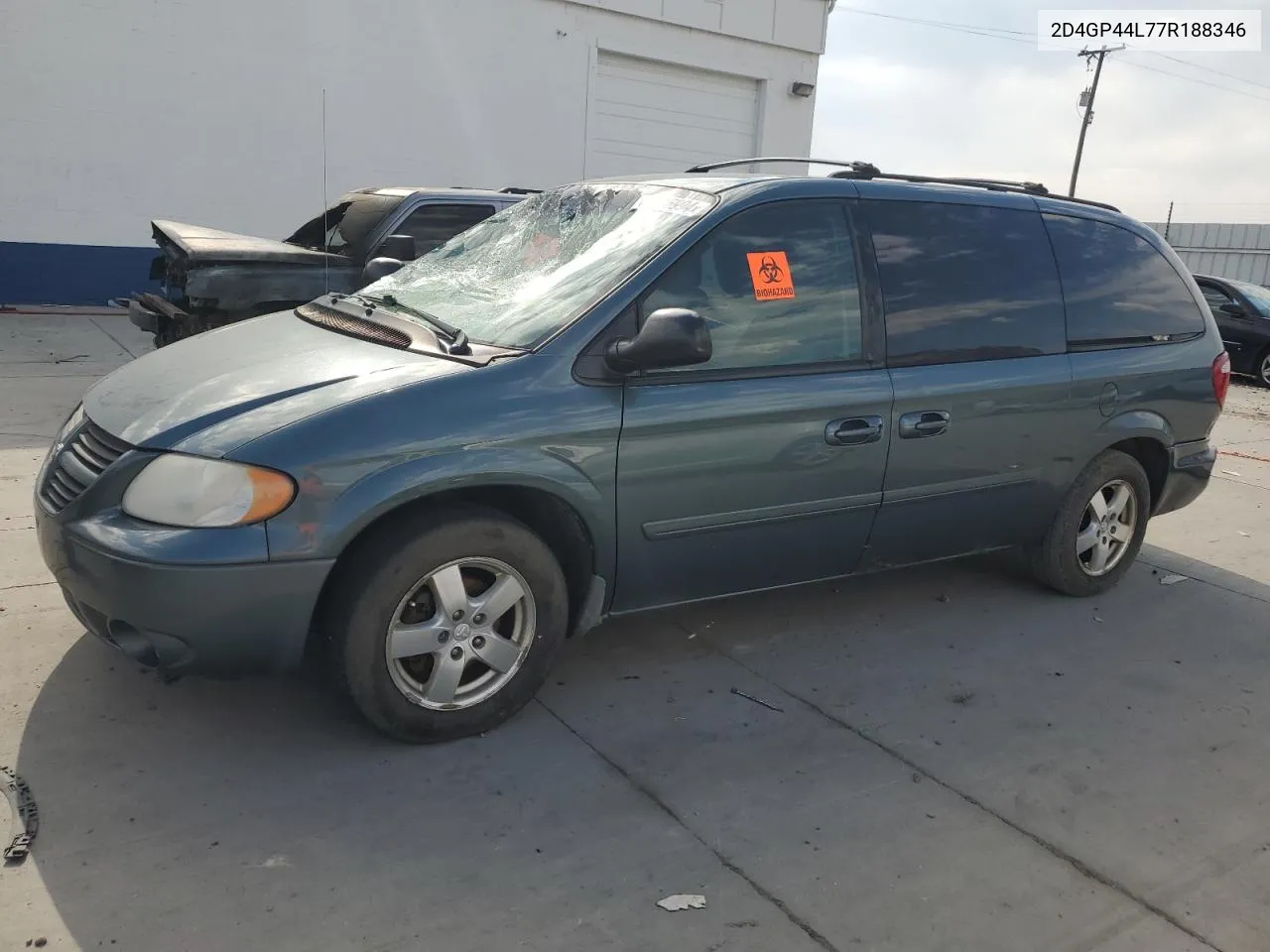 2007 Dodge Grand Caravan Sxt VIN: 2D4GP44L77R188346 Lot: 66916994