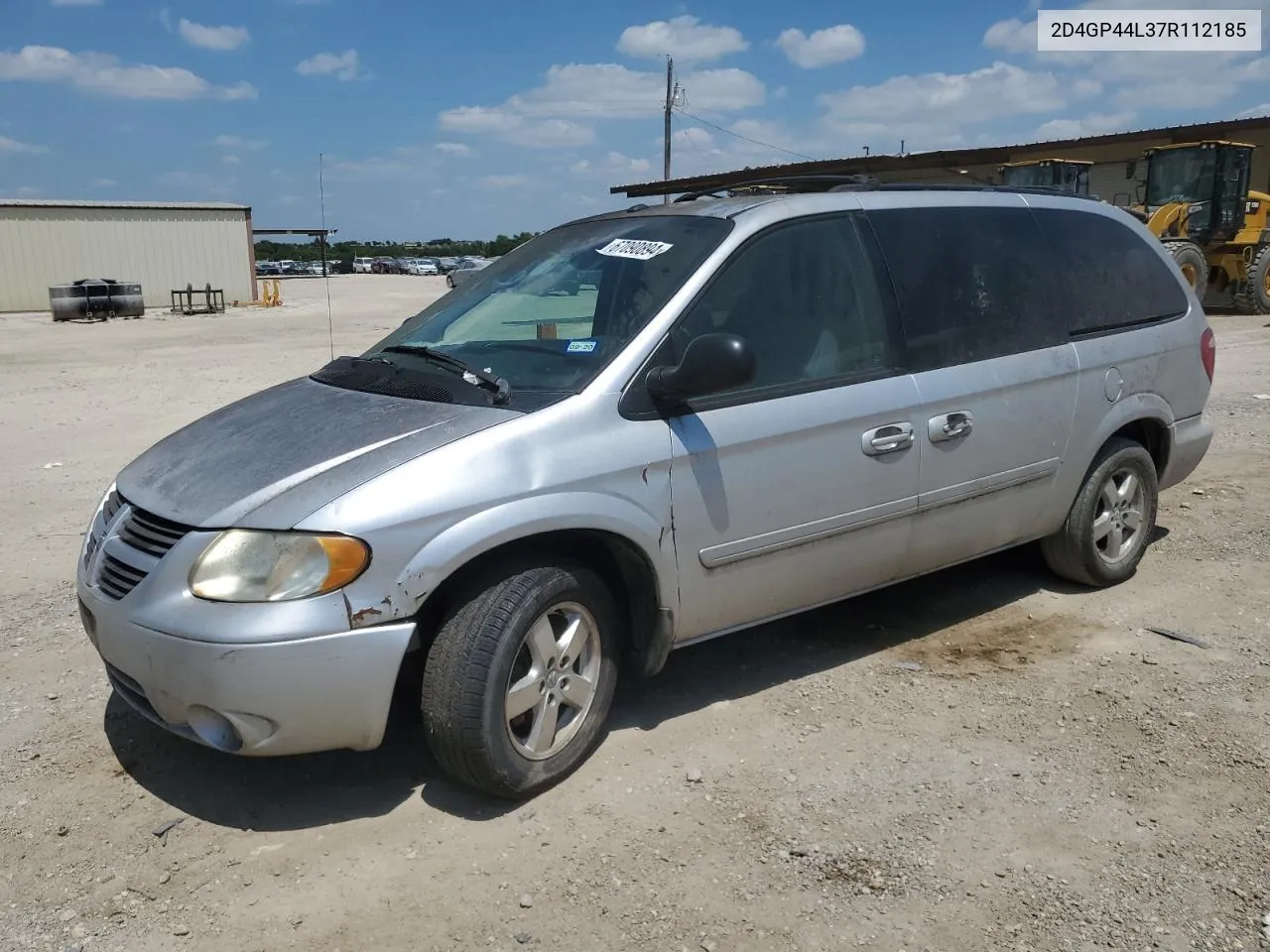 2007 Dodge Grand Caravan Sxt VIN: 2D4GP44L37R112185 Lot: 67090894