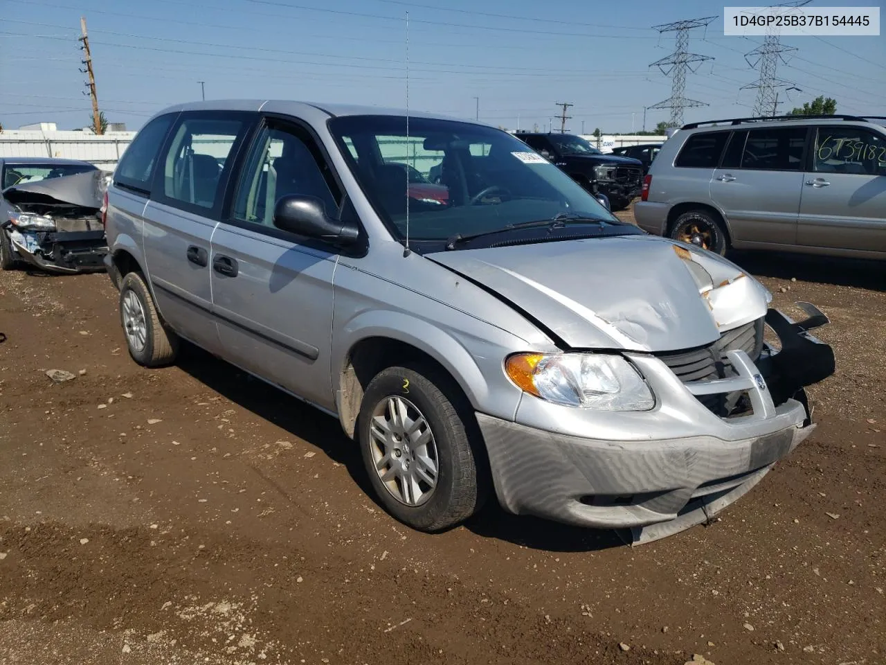 2007 Dodge Caravan Se VIN: 1D4GP25B37B154445 Lot: 67245014