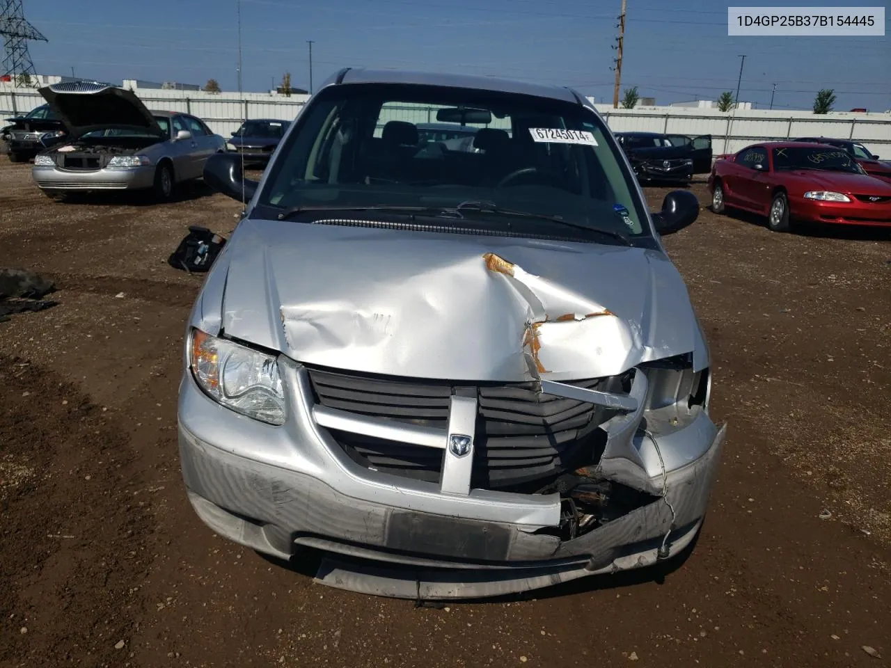 2007 Dodge Caravan Se VIN: 1D4GP25B37B154445 Lot: 67245014