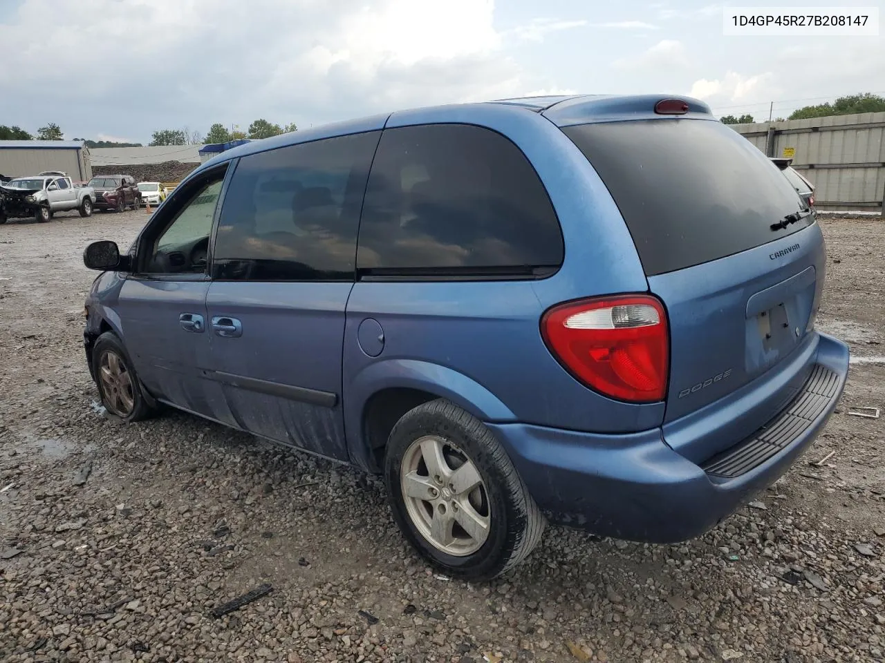 2007 Dodge Caravan Sxt VIN: 1D4GP45R27B208147 Lot: 67889384