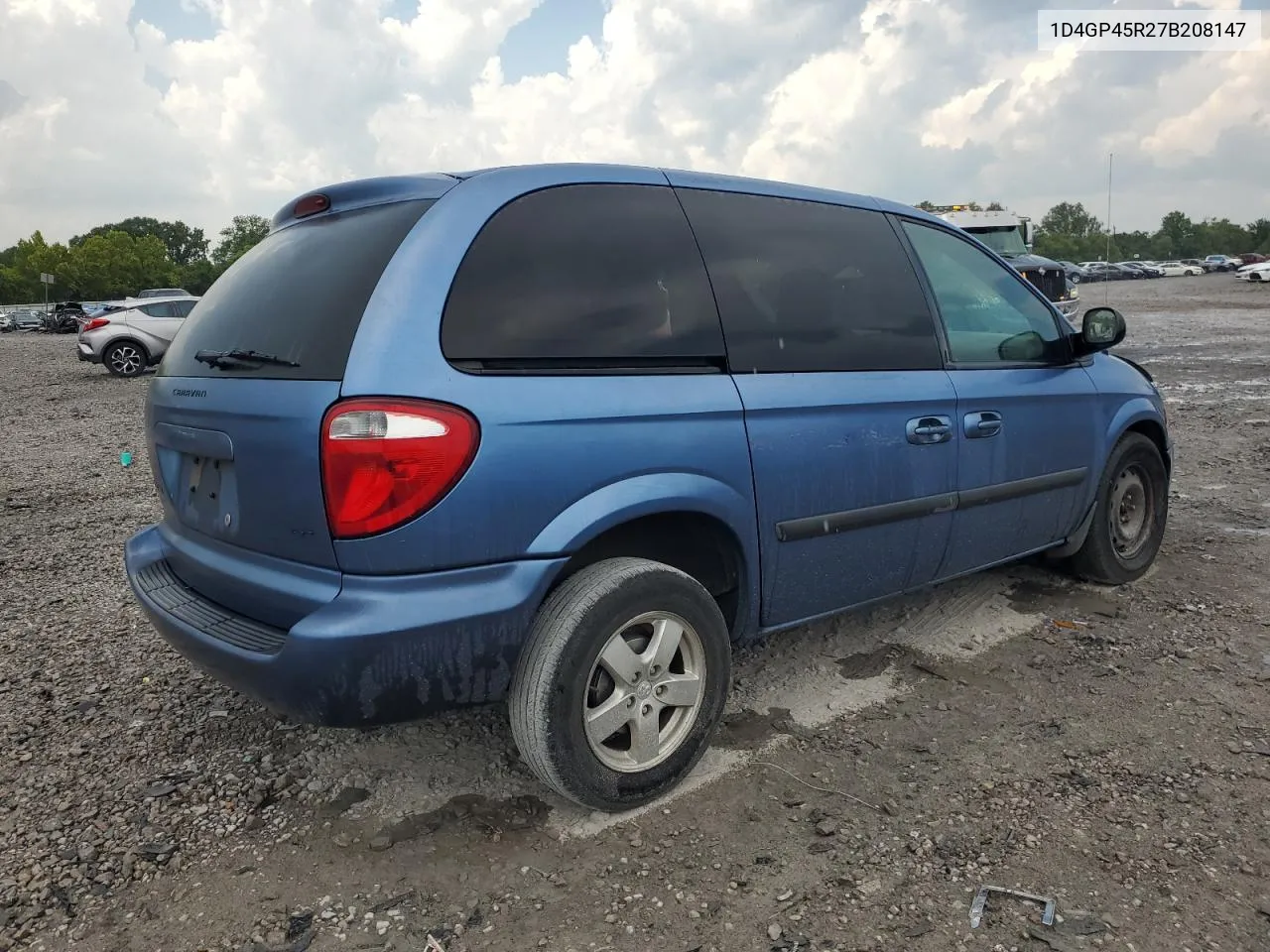 2007 Dodge Caravan Sxt VIN: 1D4GP45R27B208147 Lot: 67889384