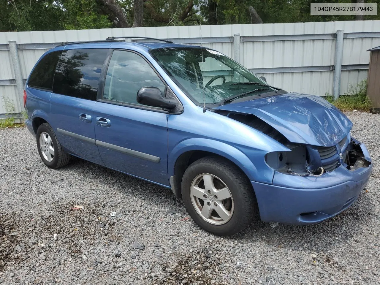 2007 Dodge Caravan Sxt VIN: 1D4GP45R27B179443 Lot: 67910184