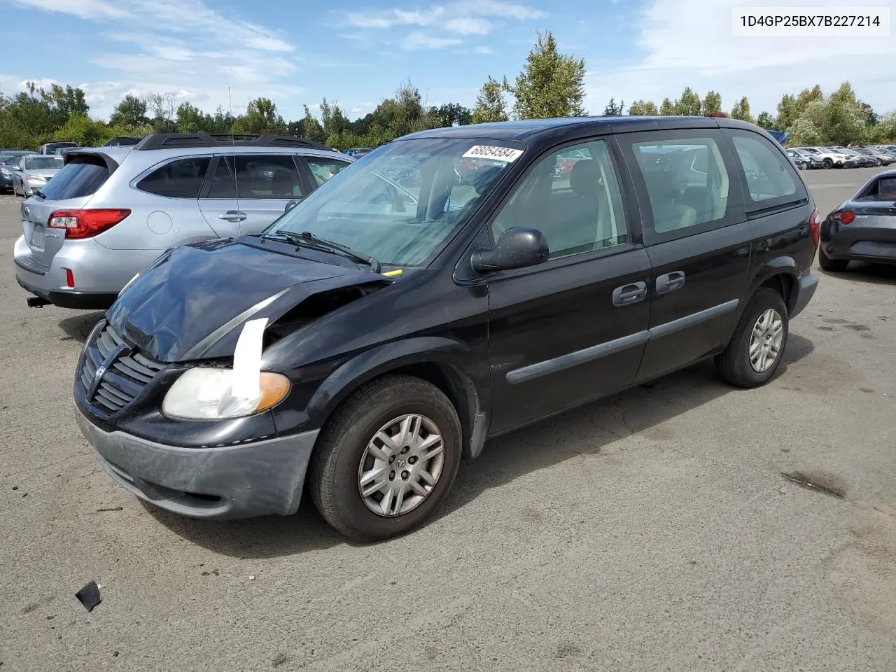 2007 Dodge Caravan Se VIN: 1D4GP25BX7B227214 Lot: 68054584