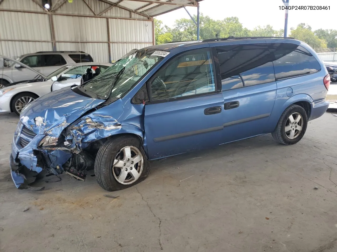 2007 Dodge Grand Caravan Se VIN: 1D4GP24R07B208461 Lot: 68062034