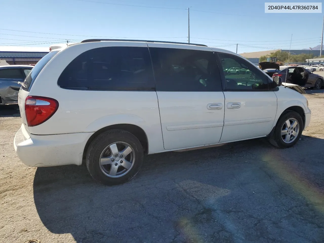 2007 Dodge Grand Caravan Sxt VIN: 2D4GP44L47R360784 Lot: 68367604