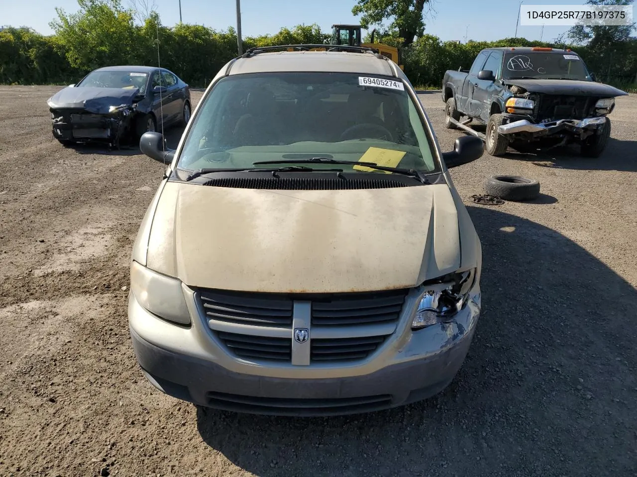 2007 Dodge Caravan Se VIN: 1D4GP25R77B197375 Lot: 69405274