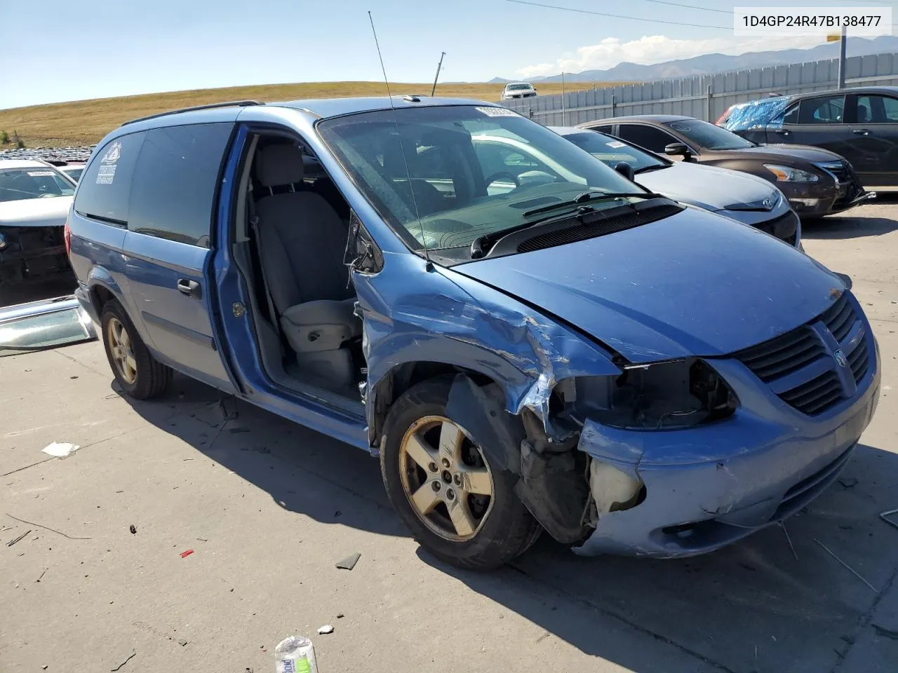 2007 Dodge Grand Caravan Se VIN: 1D4GP24R47B138477 Lot: 70322154