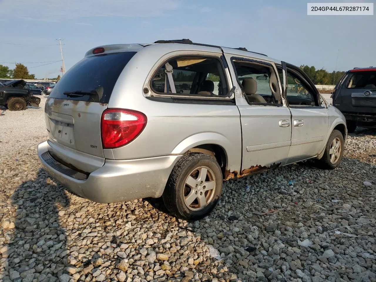 2D4GP44L67R287174 2007 Dodge Grand Caravan Sxt