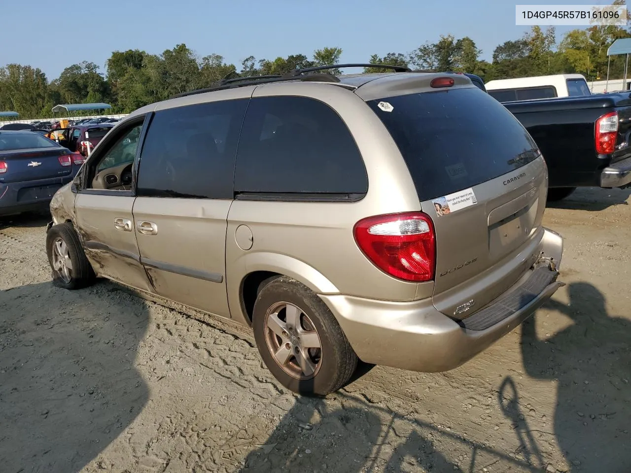 2007 Dodge Caravan Sxt VIN: 1D4GP45R57B161096 Lot: 70844184