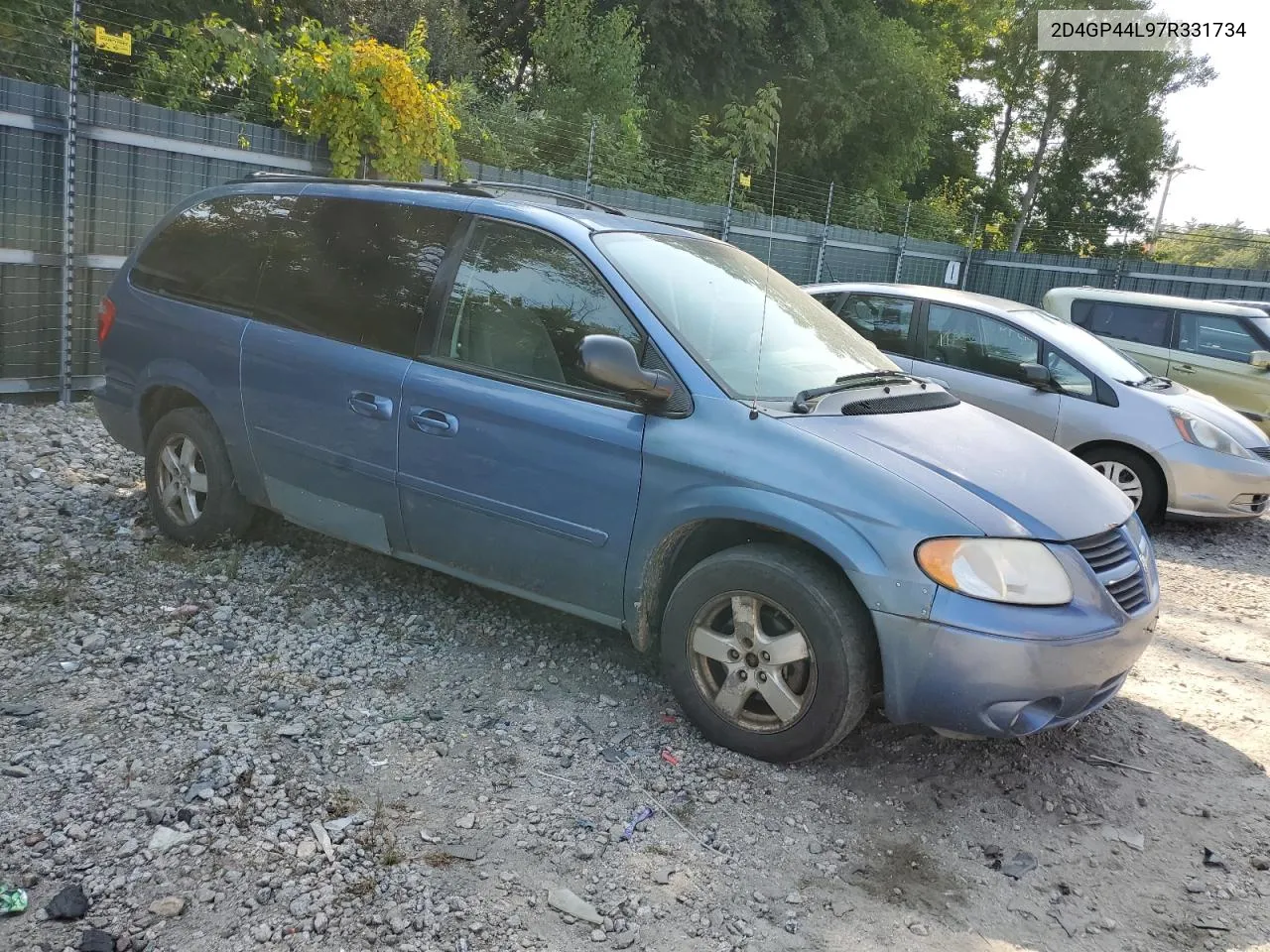 2007 Dodge Grand Caravan Sxt VIN: 2D4GP44L97R331734 Lot: 70984954