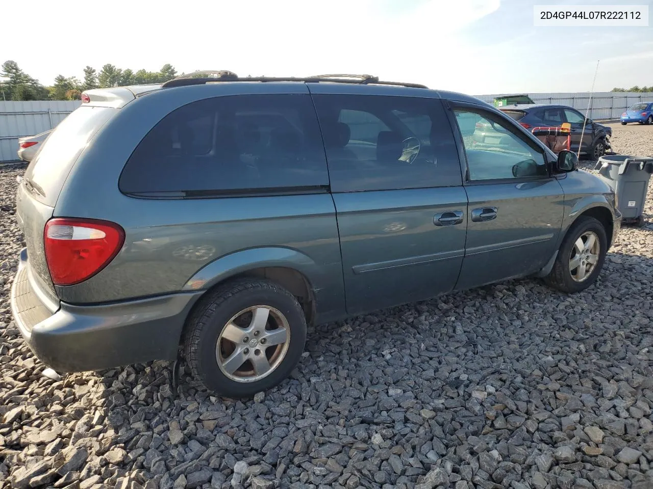 2007 Dodge Grand Caravan Sxt VIN: 2D4GP44L07R222112 Lot: 71873764