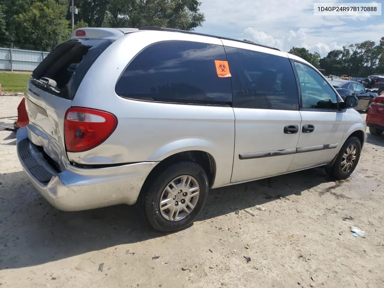 2007 Dodge Grand Caravan Se VIN: 1D4GP24R97B170888 Lot: 72141124