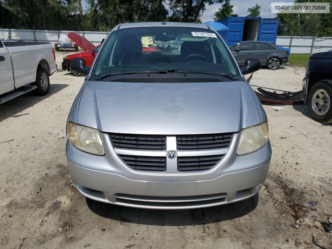 2007 Dodge Grand Caravan Se VIN: 1D4GP24R97B170888 Lot: 72141124